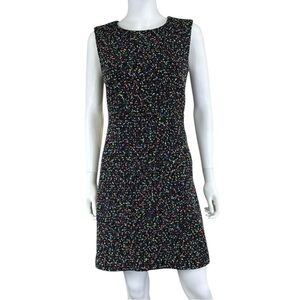 Diane von Furstenberg Black Confetti Mini Dress Size 6